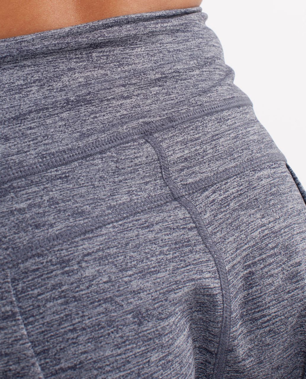 Lululemon Happy Hatha Crop - Heathered Deep Indigo /  Deep Indigo