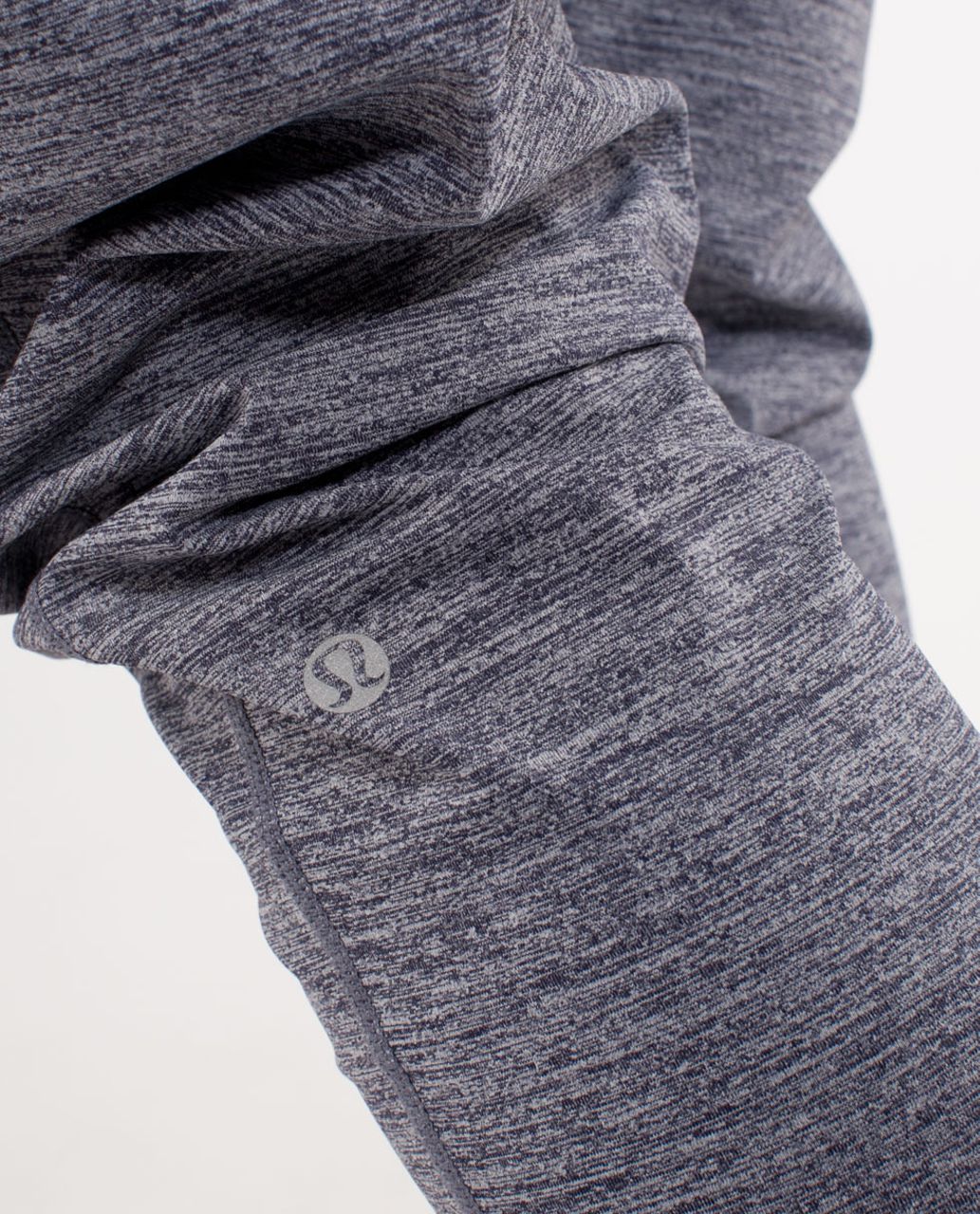 Lululemon Happy Hatha Crop - Heathered Deep Indigo /  Deep Indigo