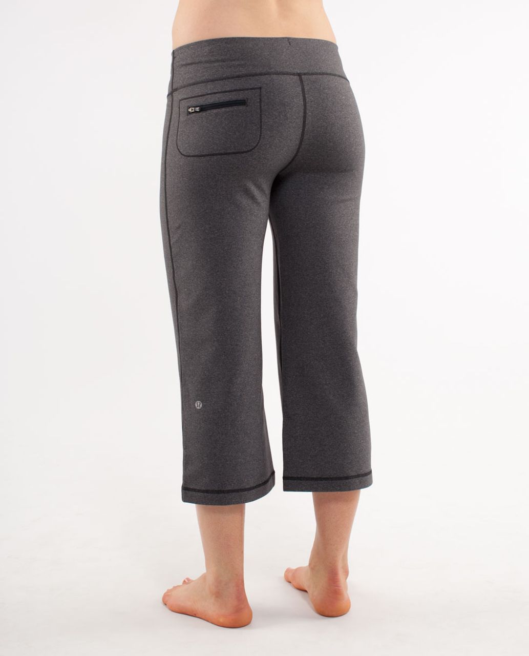 Lululemon Relaxed Fit Crop II - Heathered Deep Coal - lulu fanatics