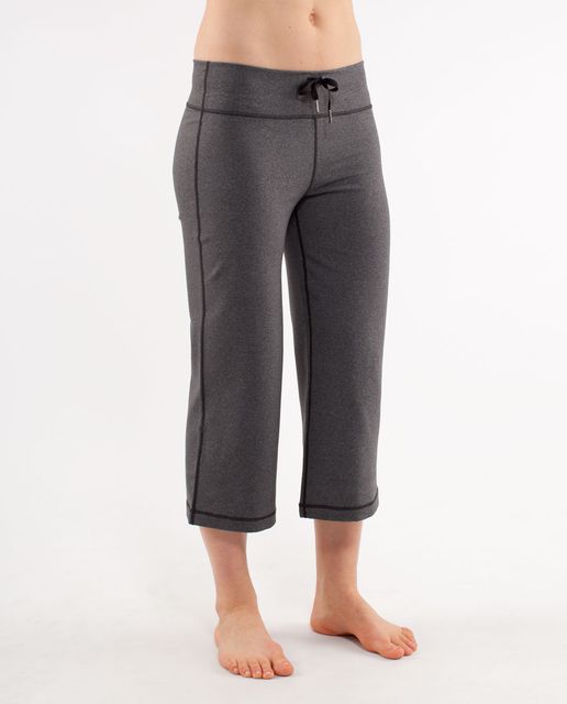 Lululemon Still Pant Yoga Relaxed Pockets Stretch Size 2 Heathered Coal