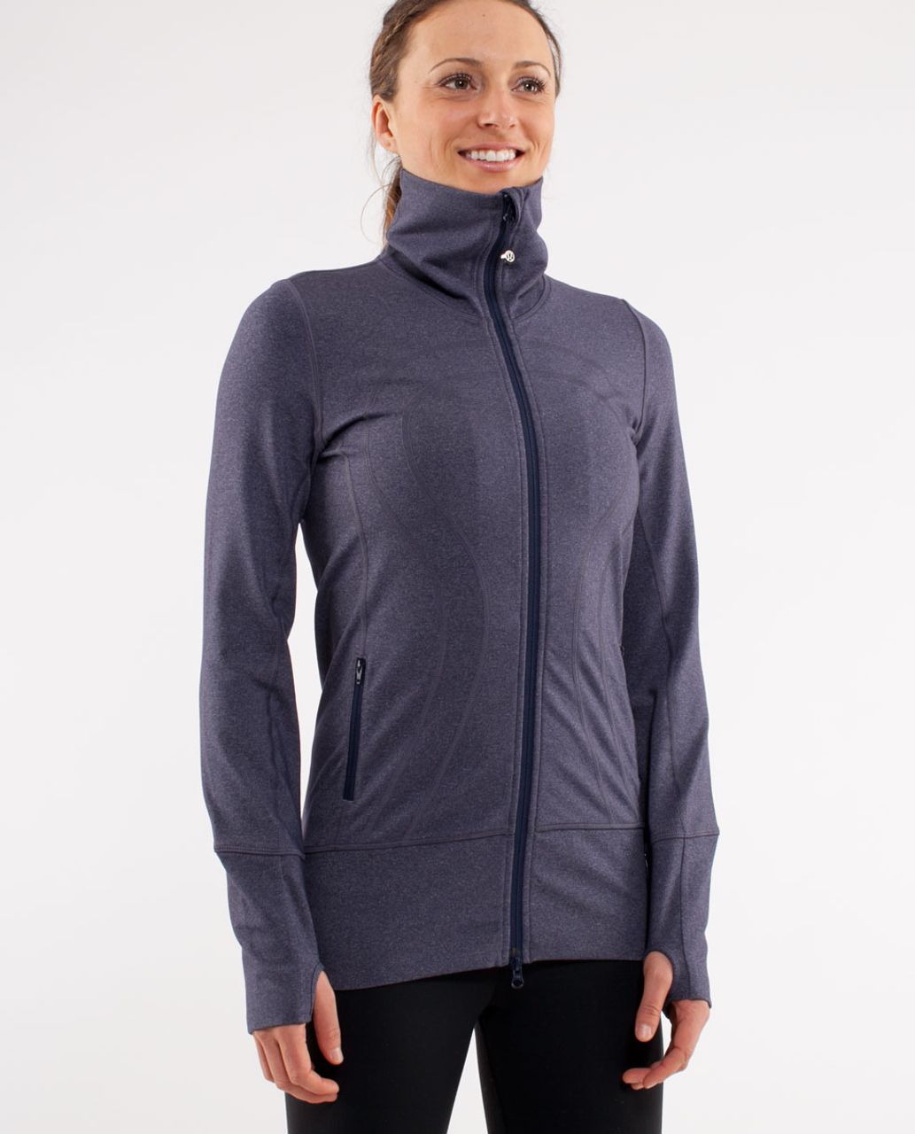 Lululemon In Stride Jacket *Pique - Black Pique - lulu fanatics