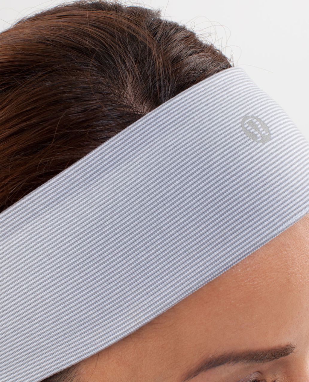 Lululemon Lucky Luon Headband - Wee Stripe White Fossil