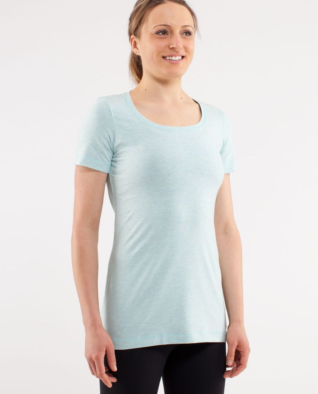 Lululemon Every Yogi Tee - Heathered Aquamarine