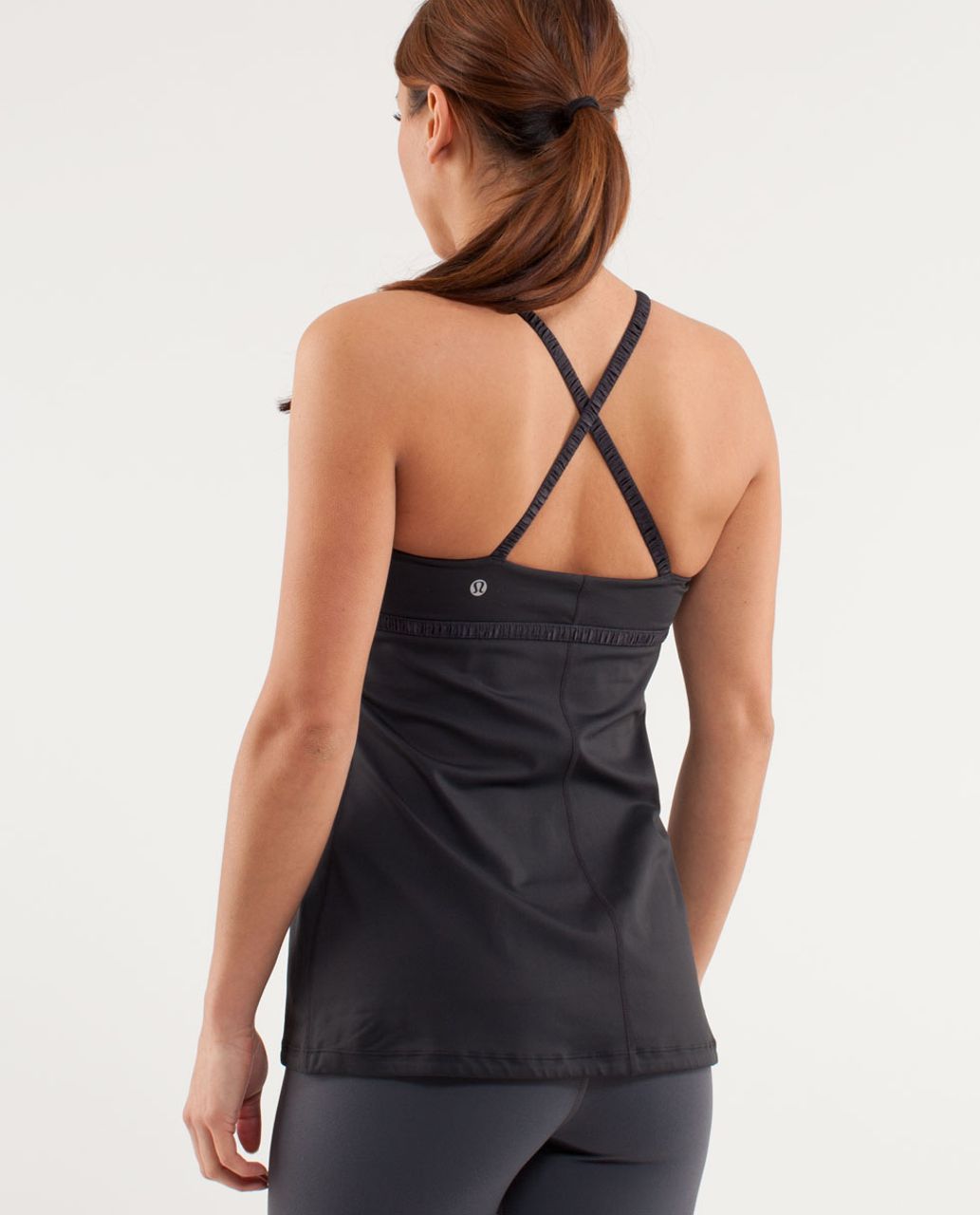 Women's Lululemon black tank top spaghetti straps size 6