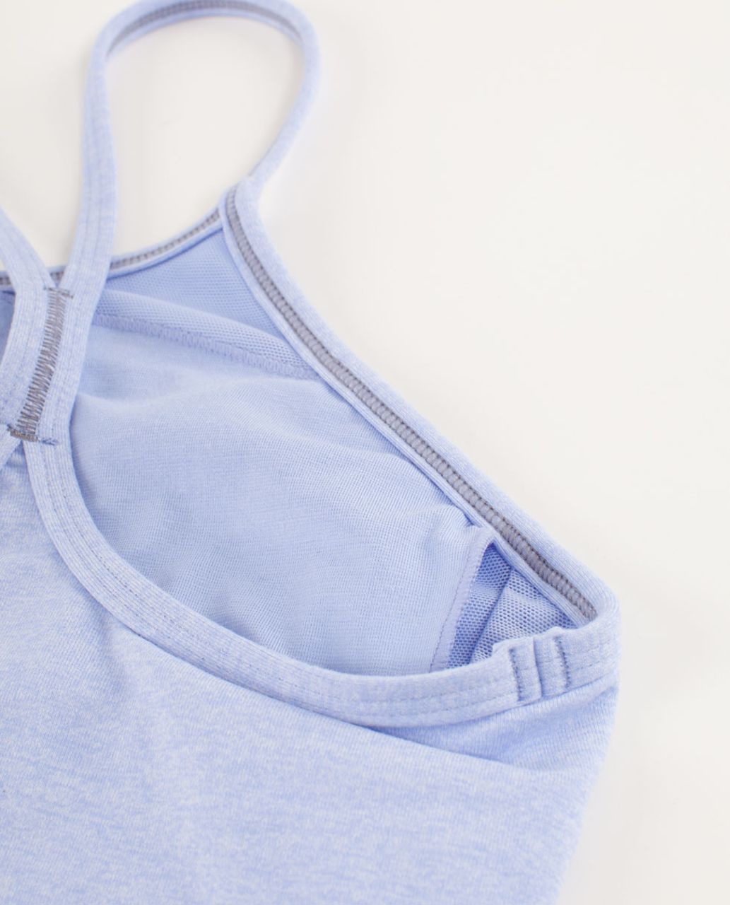 Lululemon Power Y Tank Top 8 Heathered Lavender Dusk Purple