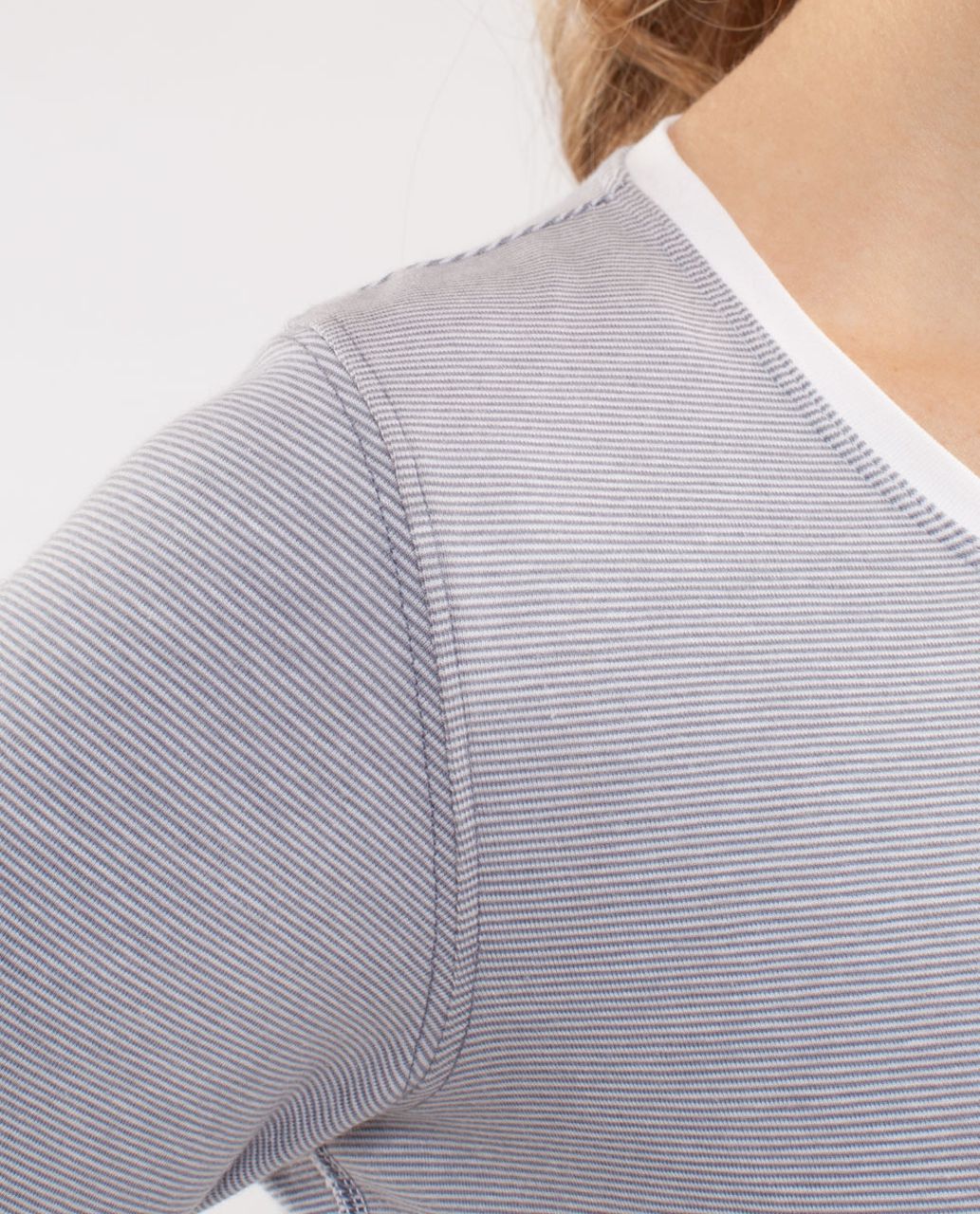 Lululemon Every Yogi Long Sleeve - Wee Stripe White Fossil /  White