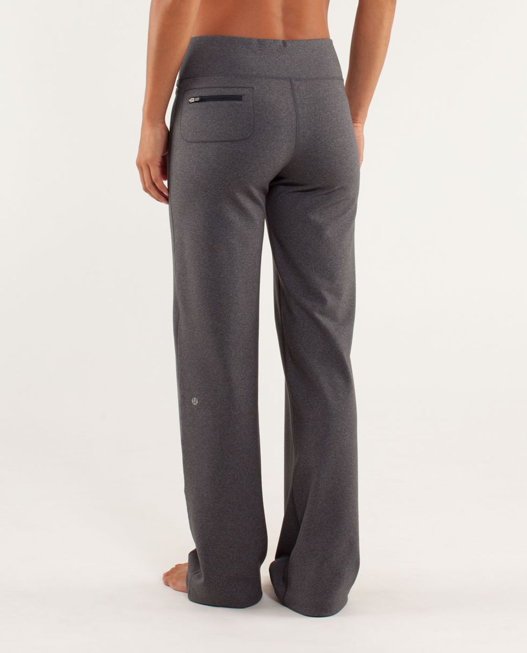 Lululemon Cotton-Cashmere Knit Mid-Rise Jogger - Heathered Black - lulu  fanatics