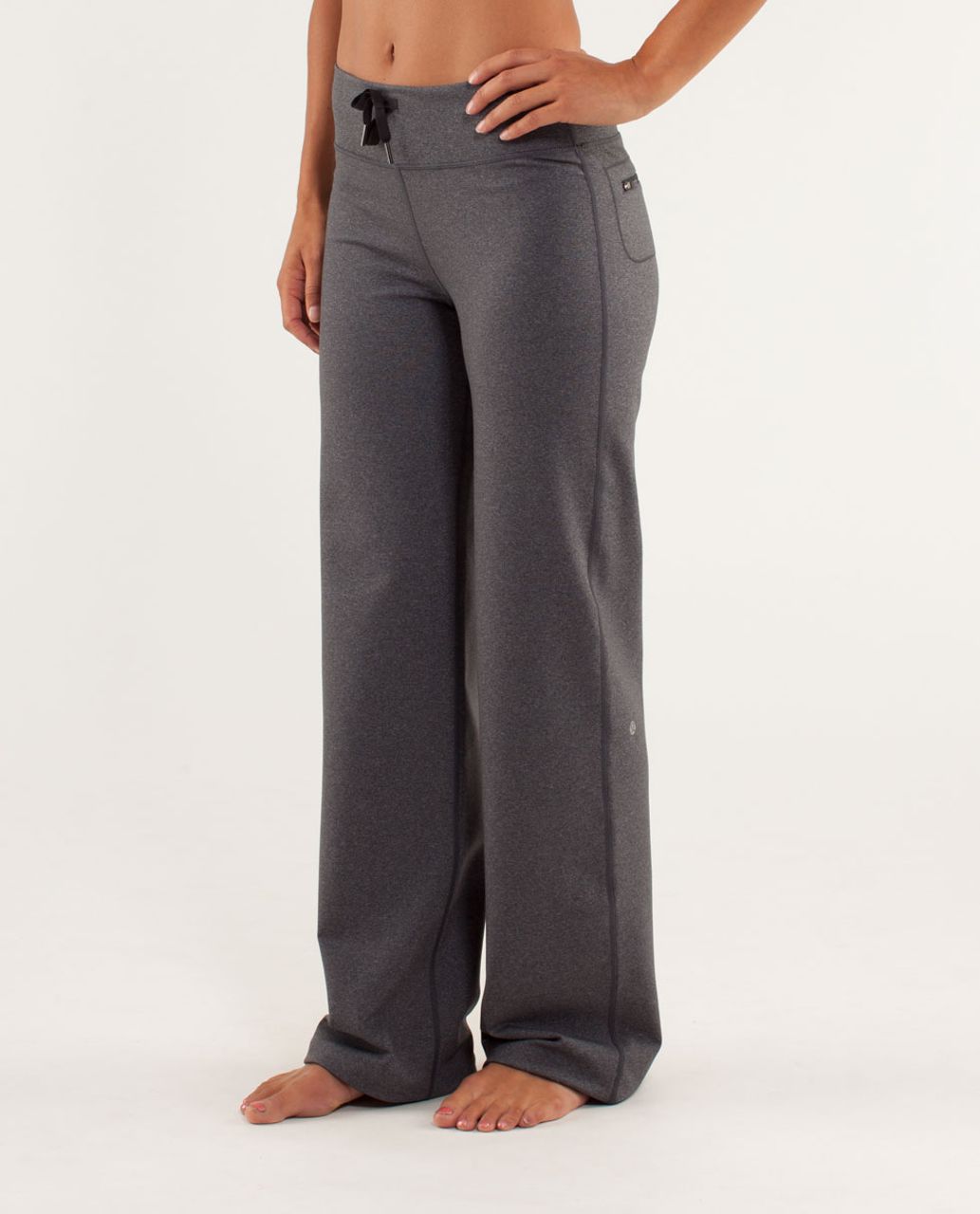 LULULEMON Still Pant (Regular) Yoga Heathered Deep Coal Gray Black Small