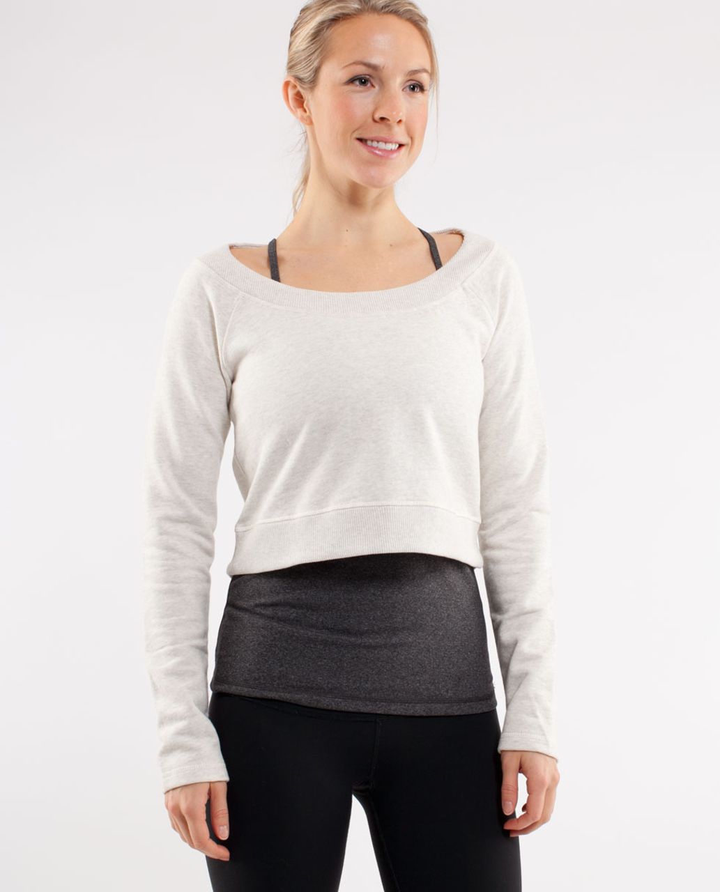 Lululemon Good Karma Pullover - Heathered Ivory