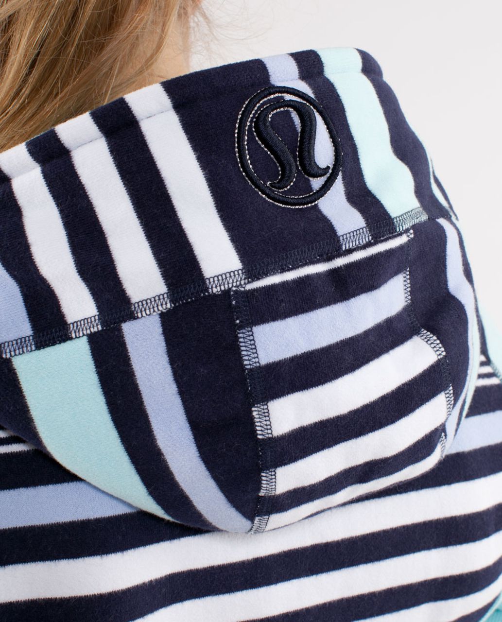 Lululemon Scuba Hoodie *Stripe - Discover Stripe White Deep Indigo /  White /  Aquamarine