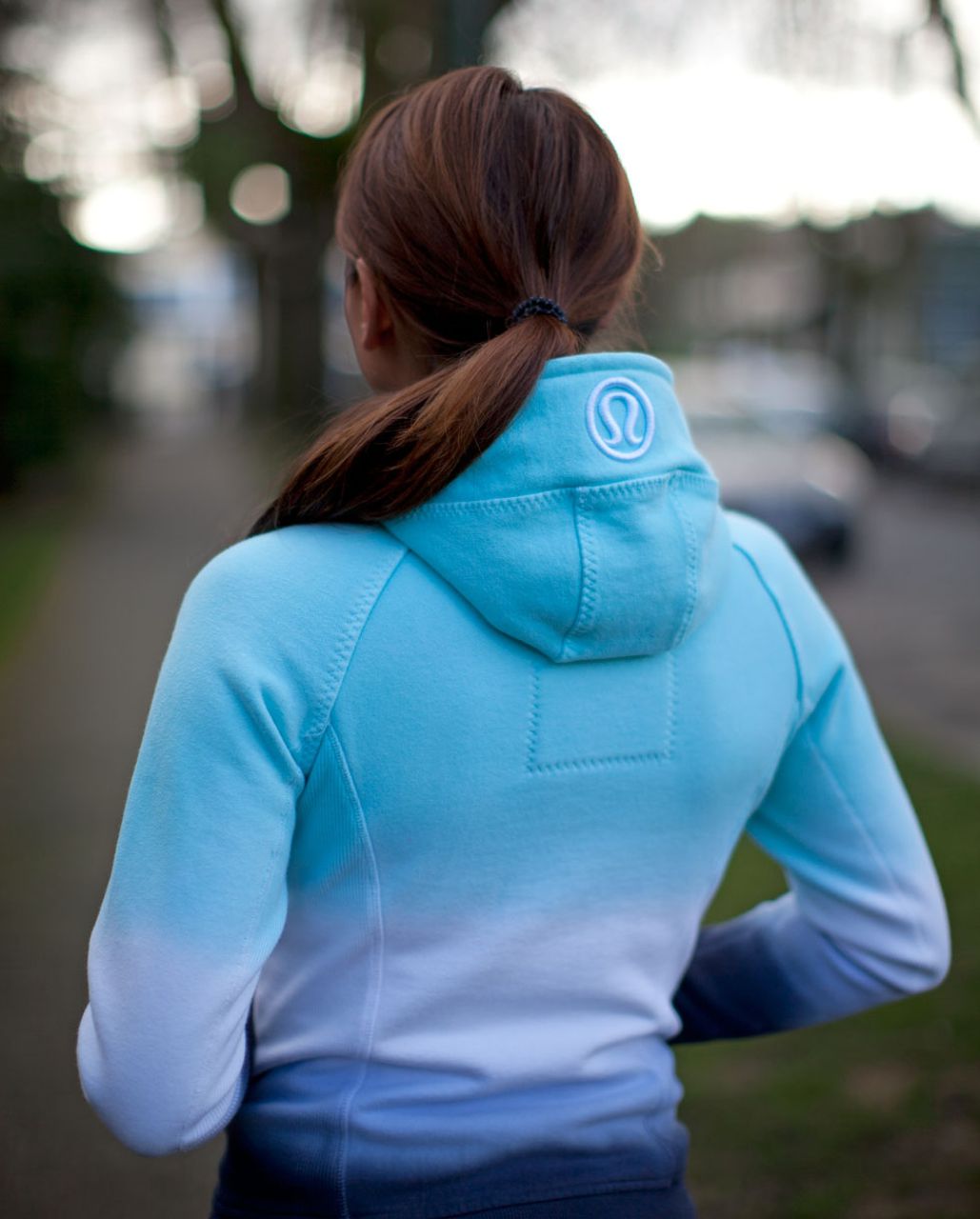 Lululemon Scuba Hoodie *Dip Dye - White / Aquamarine / Deep Indigo