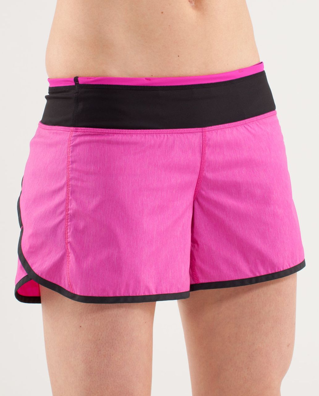 Lululemon Turbo Run Short - Paris Pink /  Black