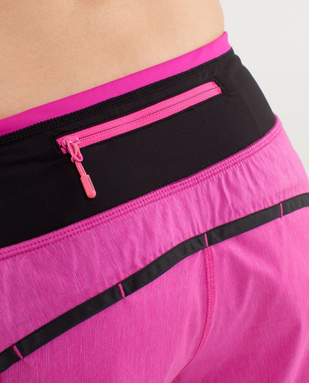 Lululemon Turbo Run Short - Paris Pink /  Black