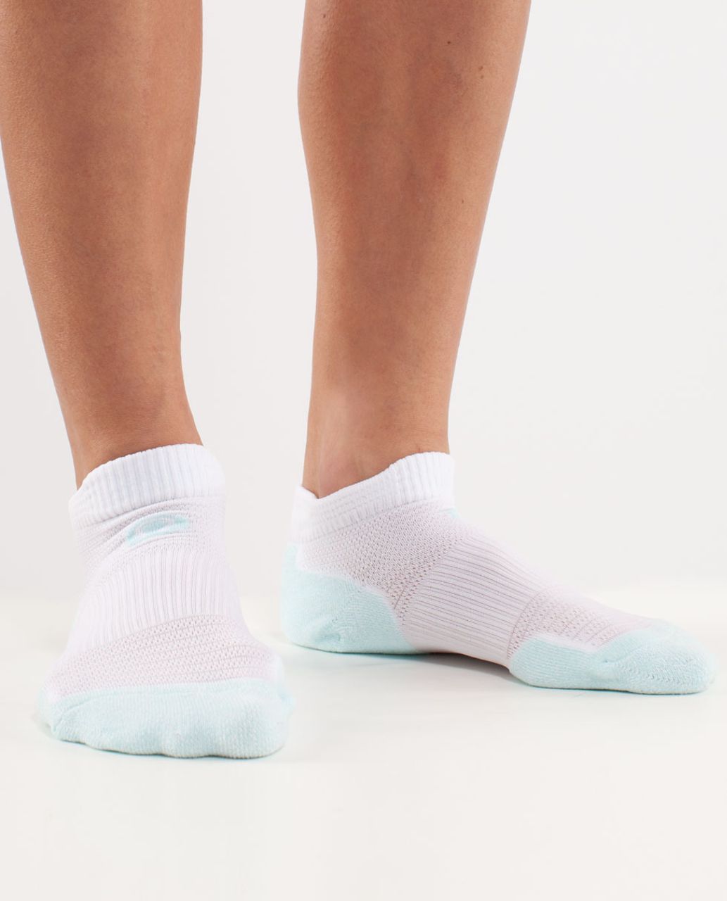 Lululemon Women's Ultimate Padded Run Sock - Aquamarine /  White