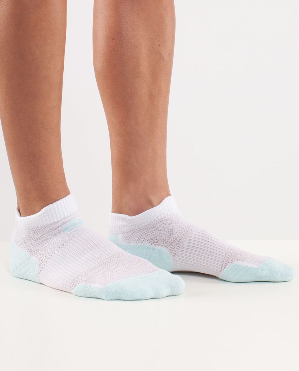 Lululemon Women's Ultimate Padded Run Sock - Aquamarine /  White