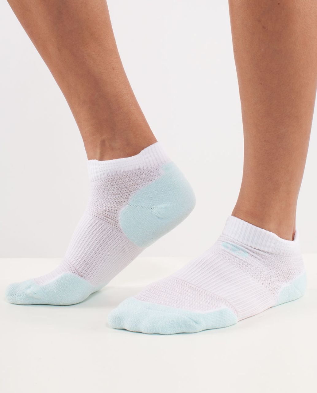 Lululemon Women's Ultimate Padded Run Sock - Aquamarine /  White