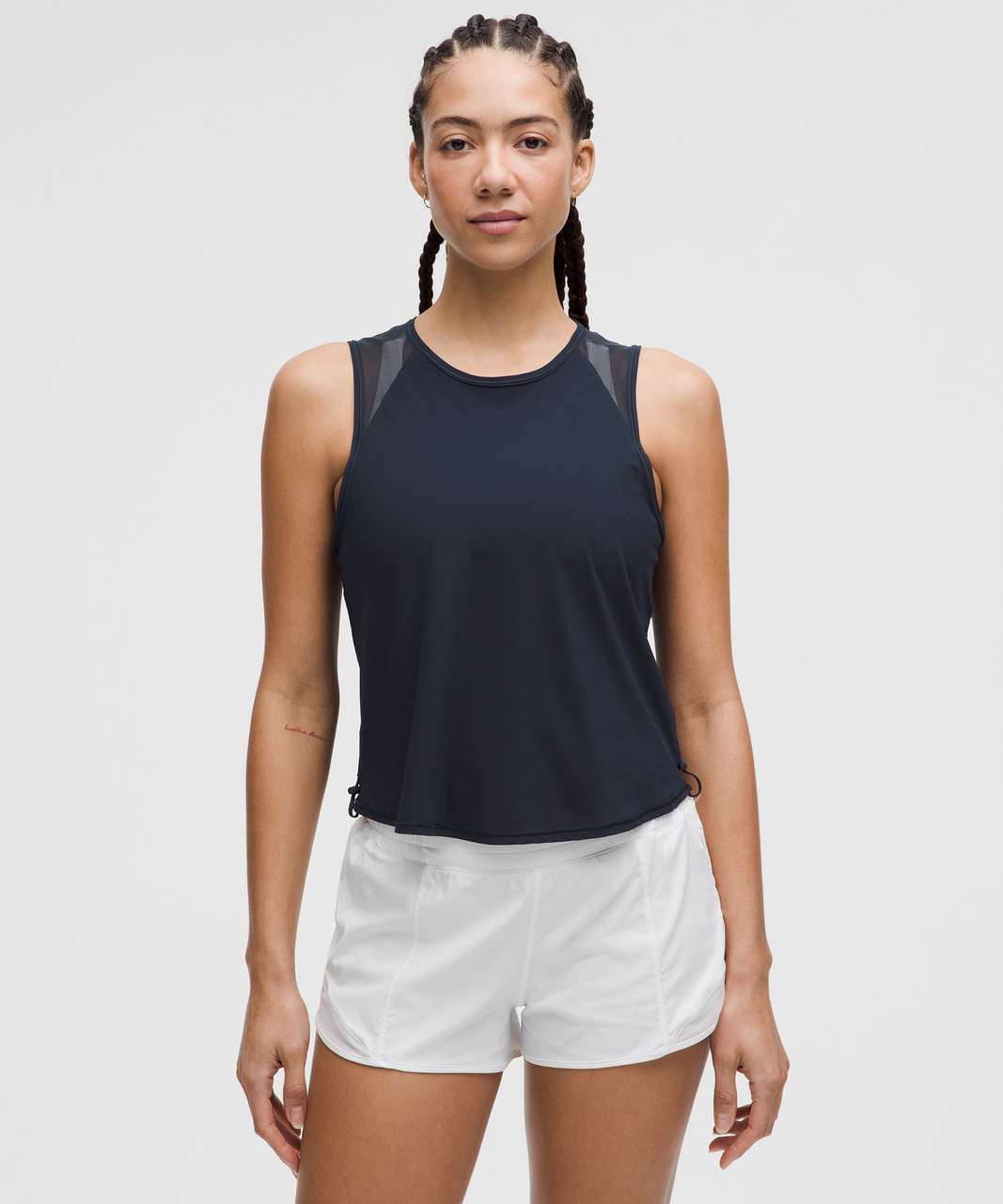 Lululemon Sculpt Cropped Tank Top *Cinch - True Navy - lulu Lululemon Sculpt Cropped Tank Top *Cinch - True Navy - lulu