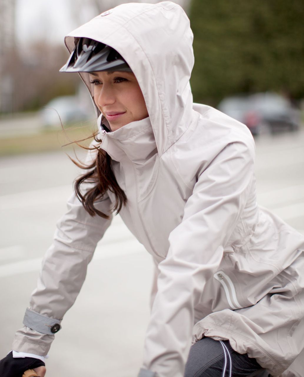 Lululemon Ride On Rain Jacket - Dune /  Coal