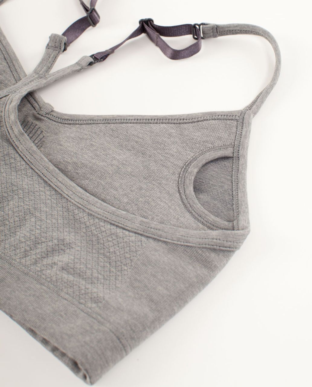 Lululemon Ebb & Flow Bra (First Release) - Heathered Dark Classic Sport Grey