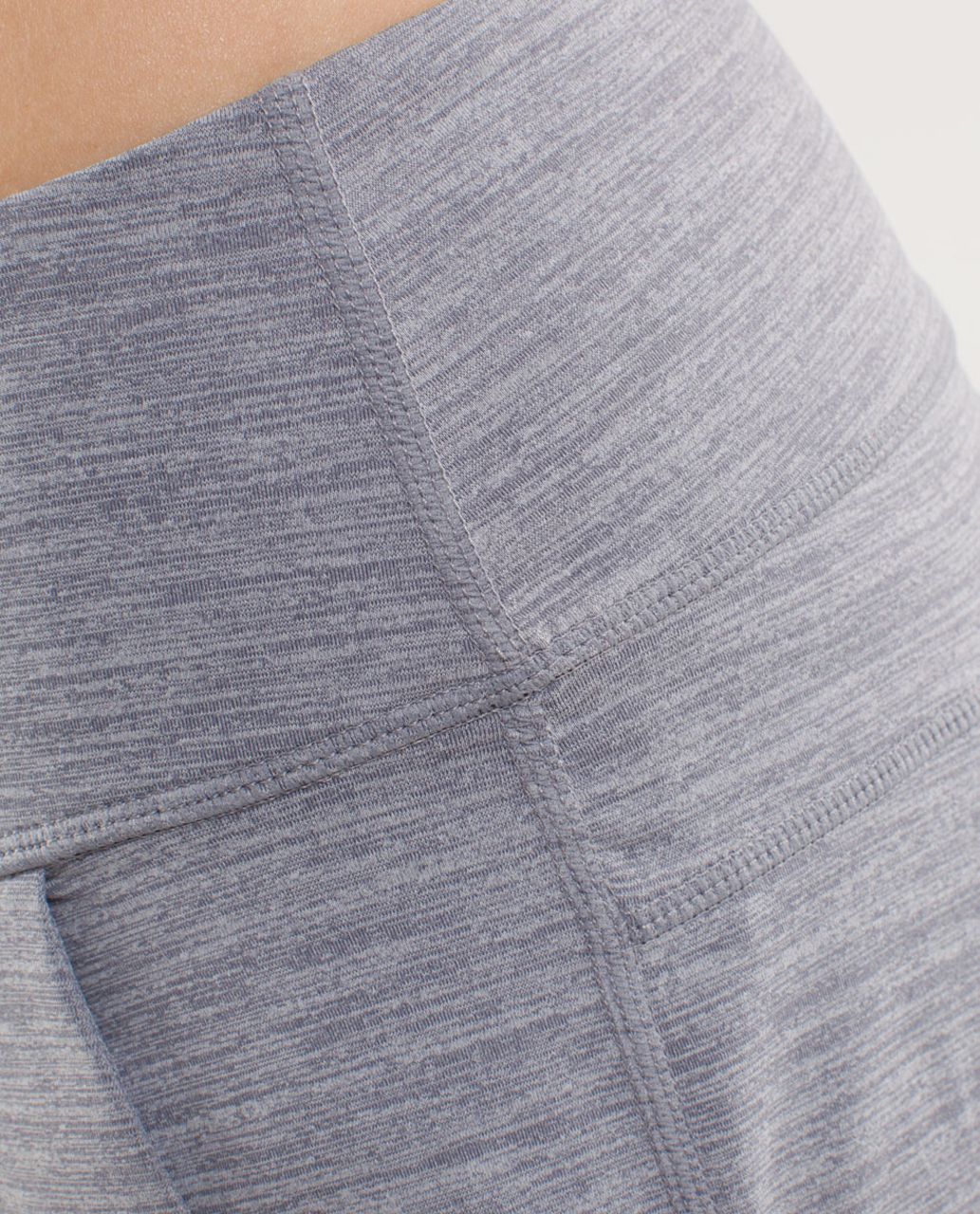 Lululemon Happy Hatha Crop - Heathered Fossil /  Fossil