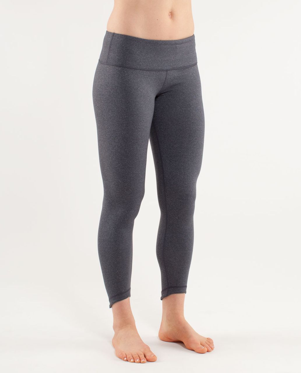 Lululemon Wunder Under Pant - Heathered Slate - lulu fanatics