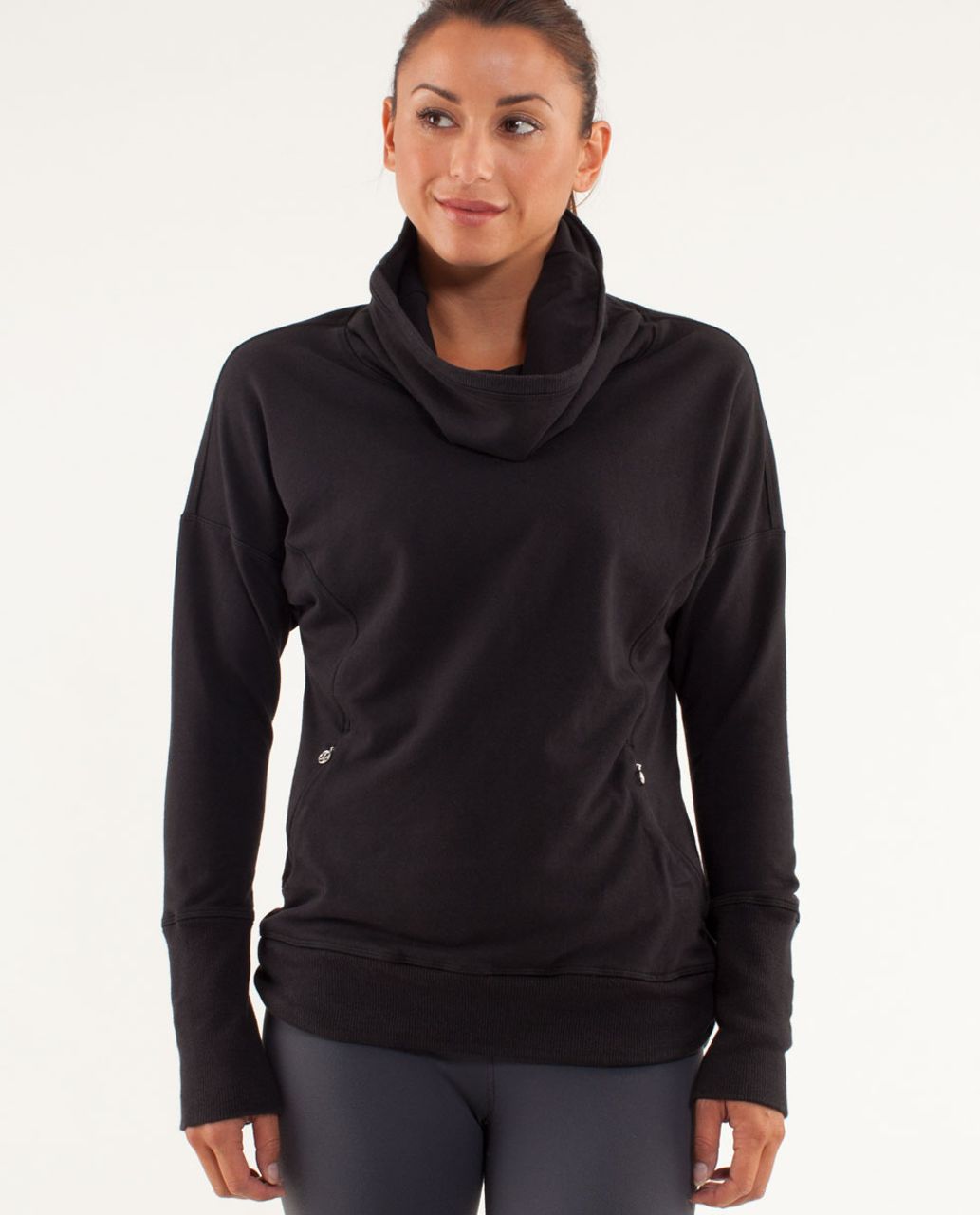 Lululemon Run: For It Pullover - Black - lulu fanatics