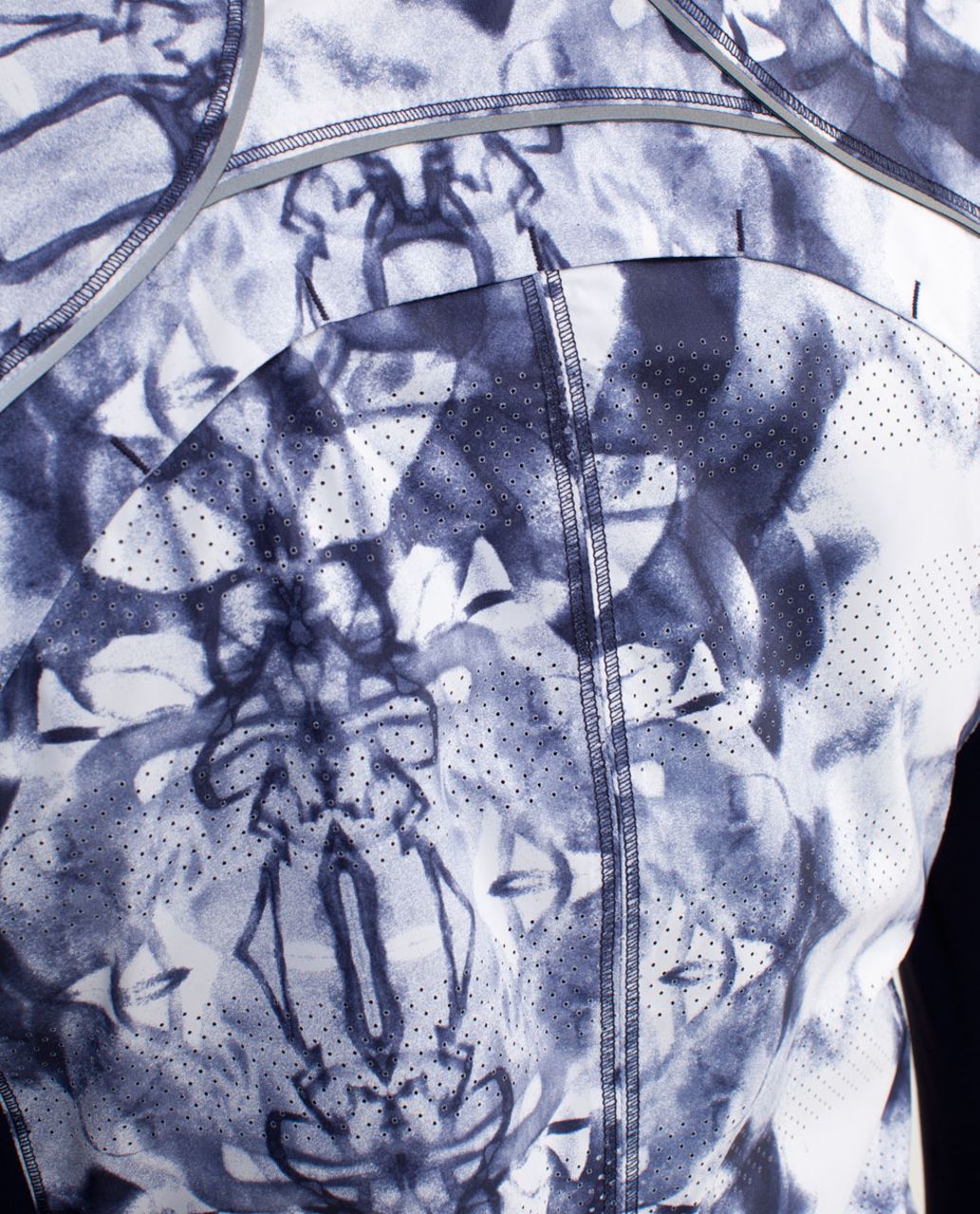 Lululemon Run:  Essential Jacket II - Ink Blot White Deep Indigo /  Deep Indigo