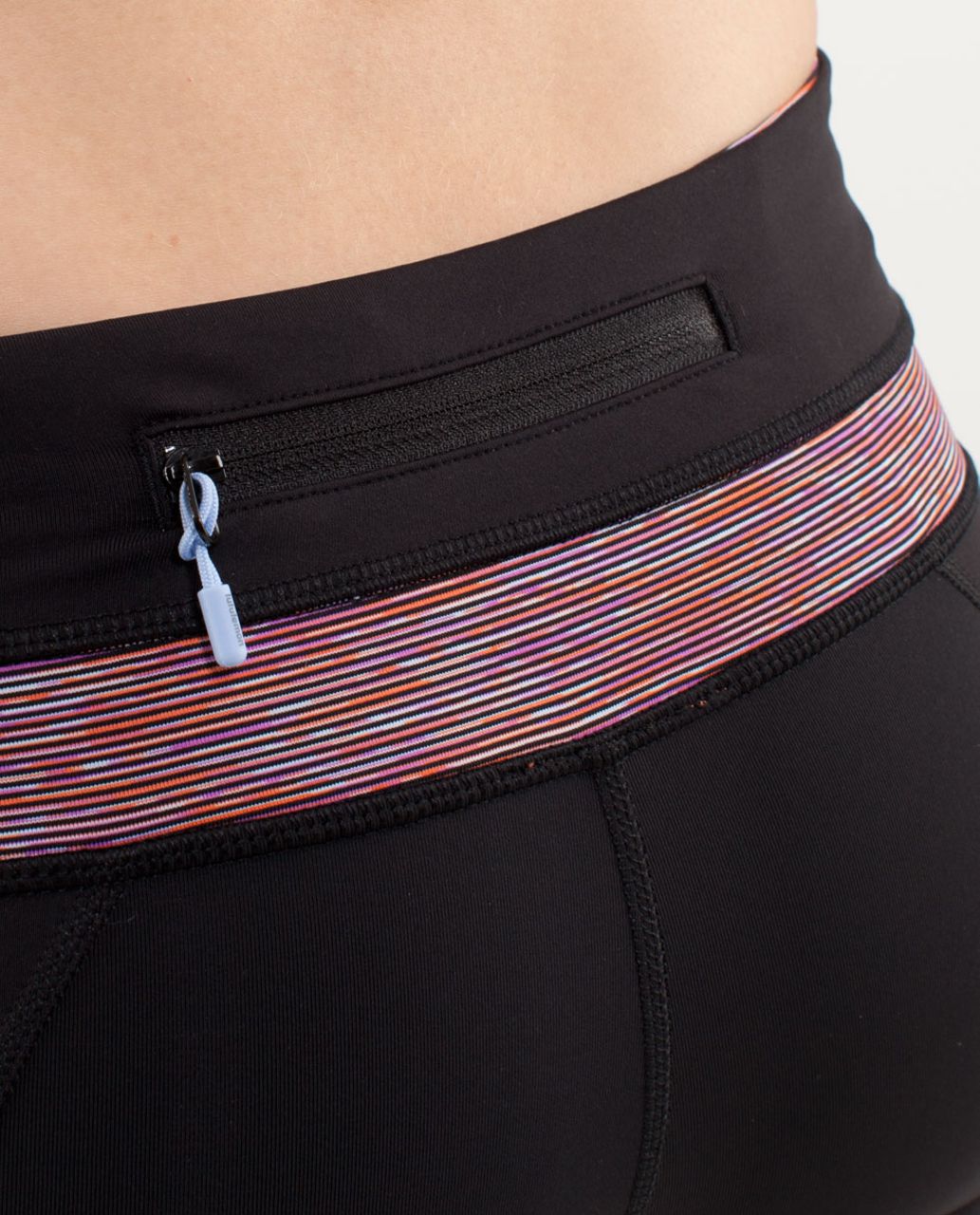 Lululemon Run:  Inspire Crop II - Black /  Wee Are From Space Black March Multi