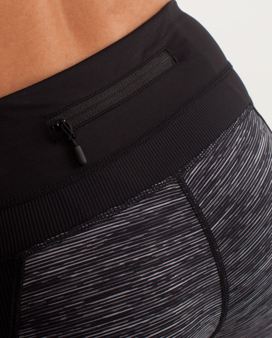 Lululemon Run:  Chase Me Crop - Wee Are From Space Black Combo /  Black