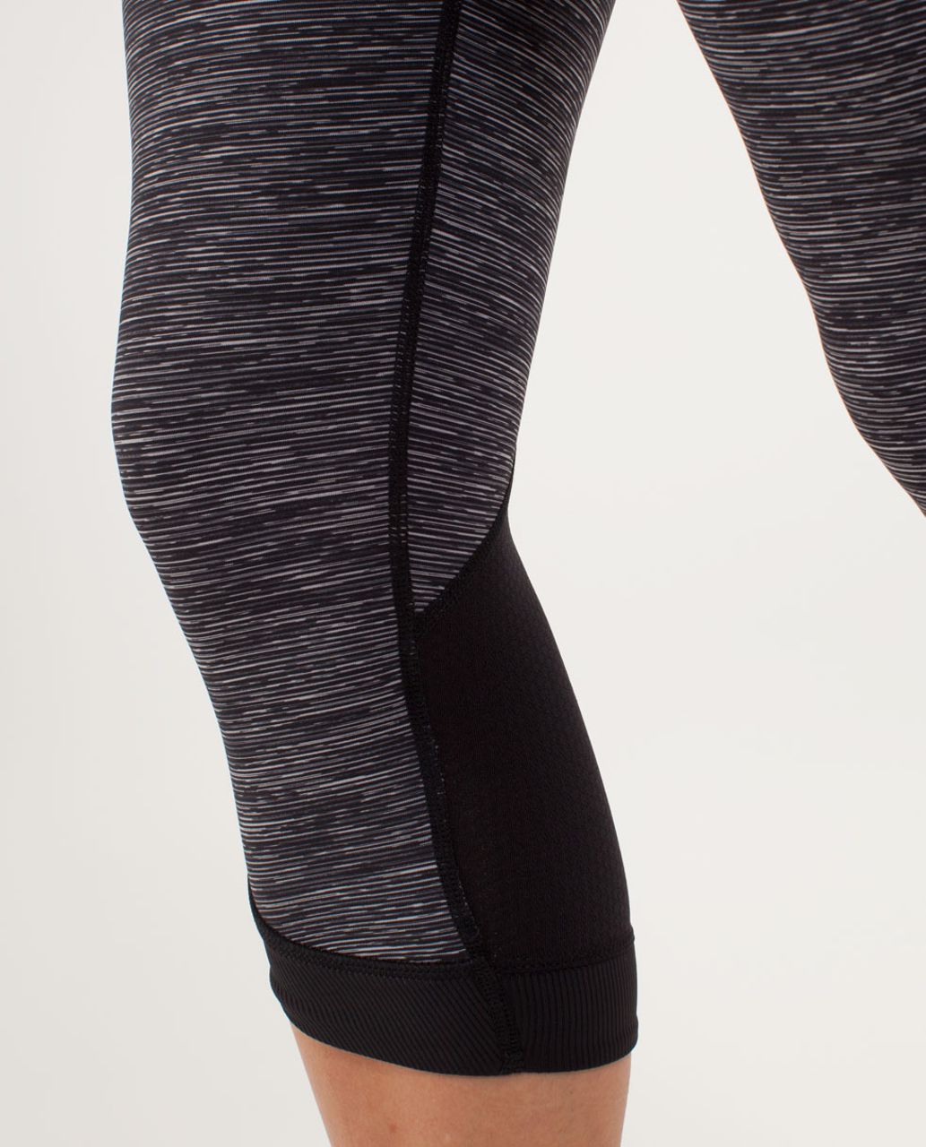 Lululemon Run:  Chase Me Crop - Wee Are From Space Black Combo /  Black