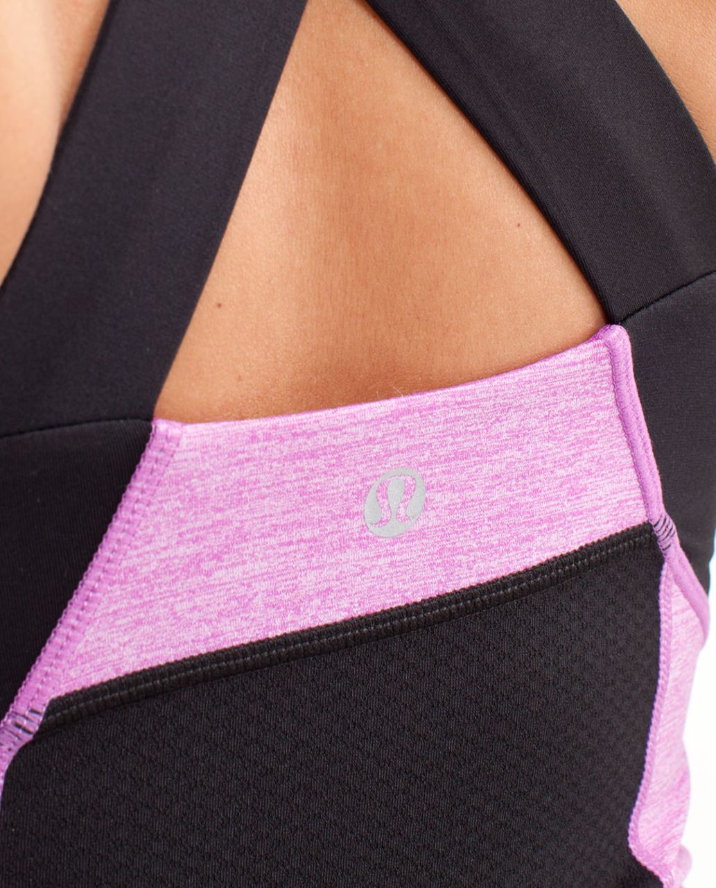 Lululemon Push Your Limits Tank - Heathered Fossil / White - lulu fanatics