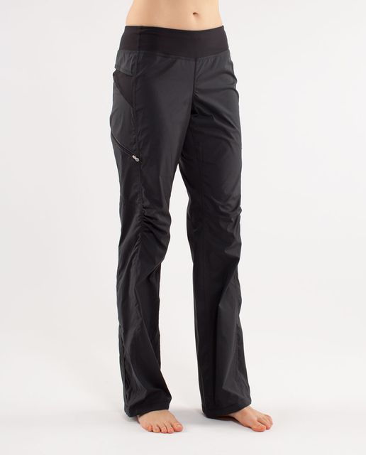 Lululemon Mens Black Zip Pockets Straight Leg Activewear Pull On Track  Pants S