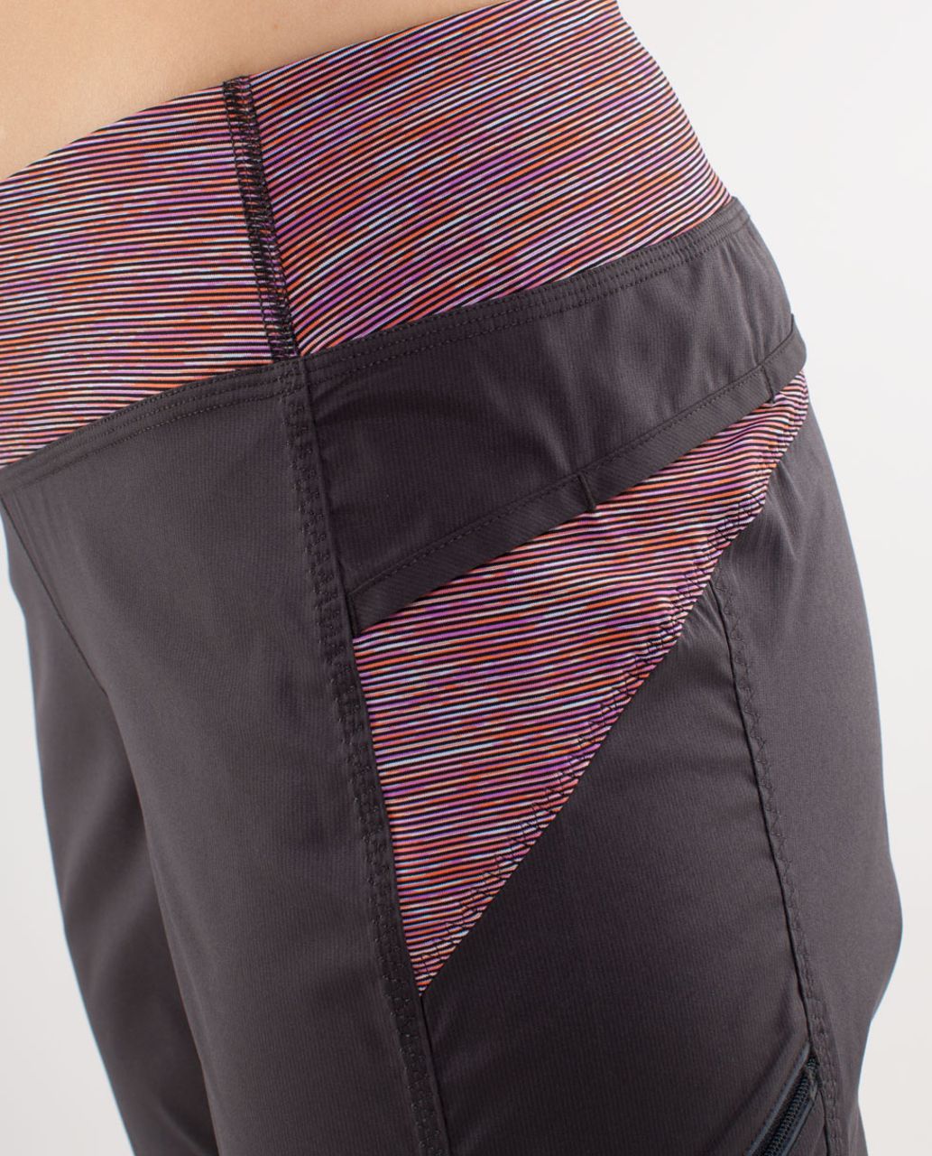 Lululemon Run:  Travel To Track Pant - Deep Coal /  Wee Are From Space Black March Multi