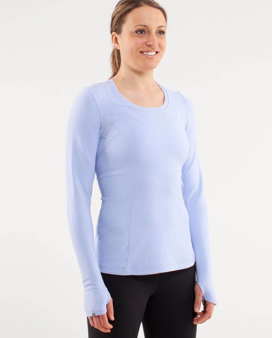 Lululemon Run:  Switch Back Long Sleeve - Lavender Dusk /  Heathered Lavender Dusk