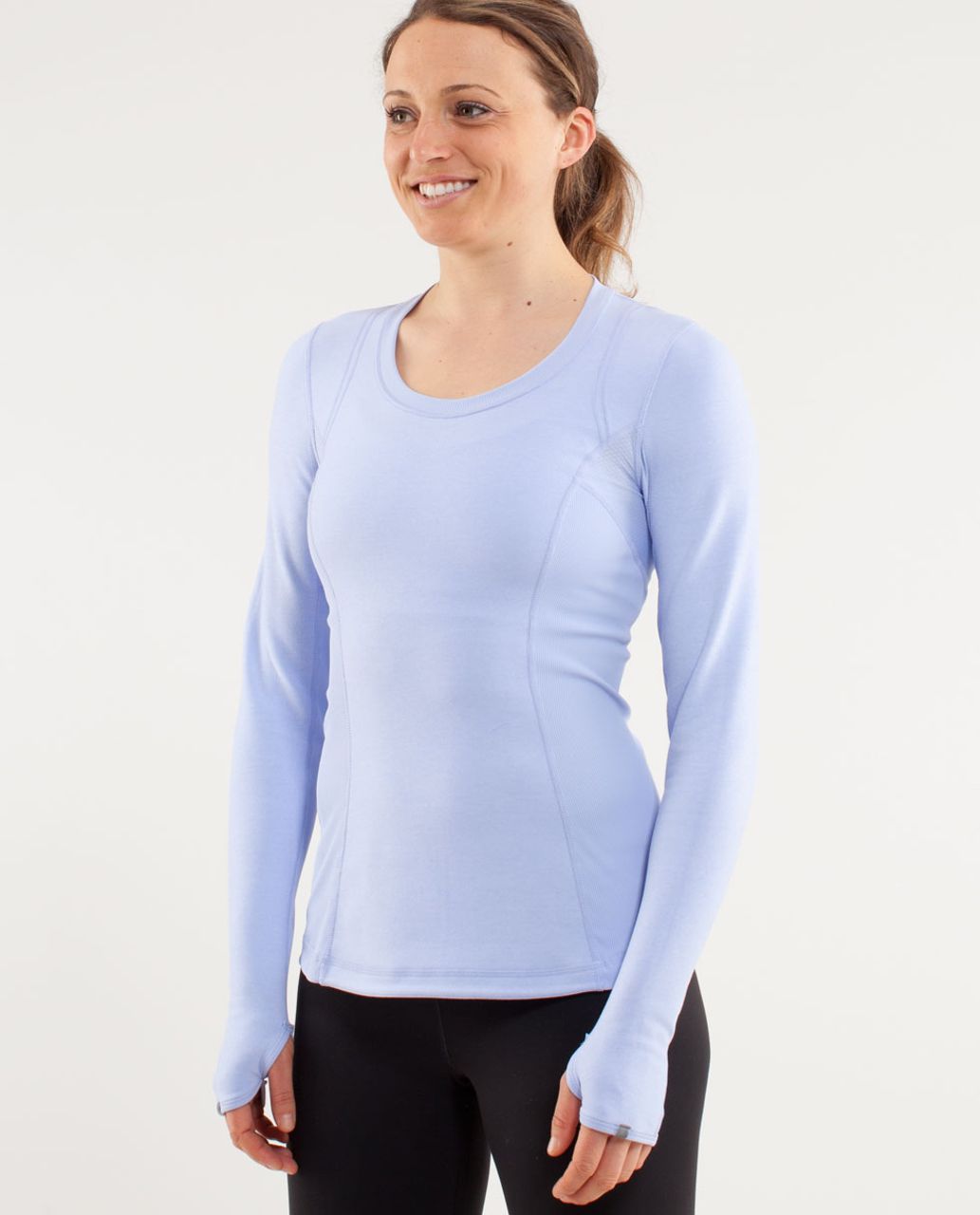 Lululemon Cinch It Long Sleeve - Dusky Lavender - lulu fanatics