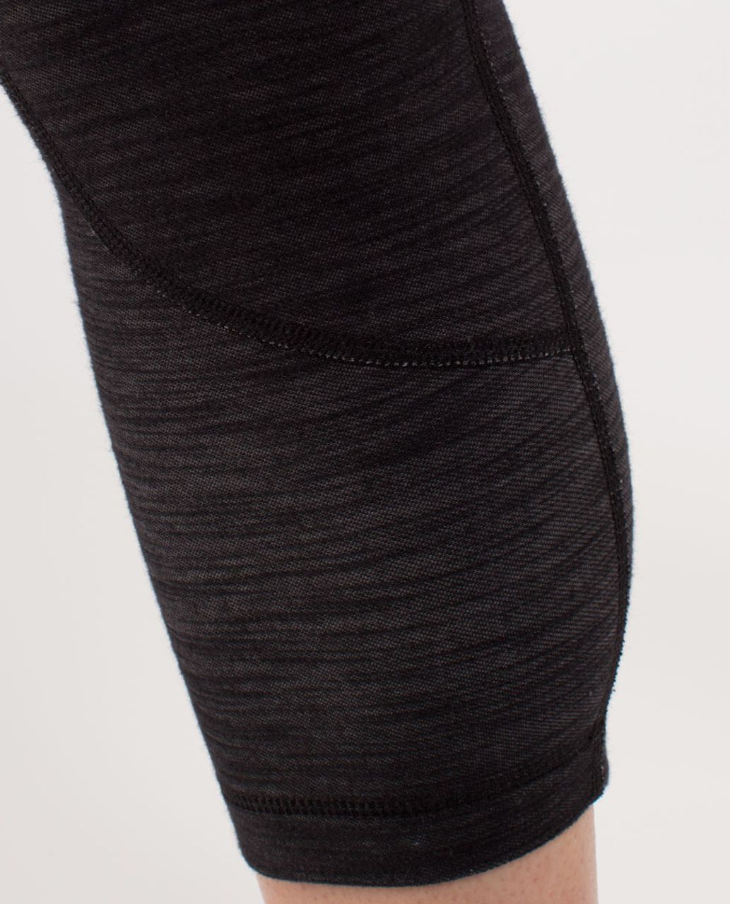 Lululemon Power House Crop - Black /  Wee Are From Space Coal Fossil /  Fossil