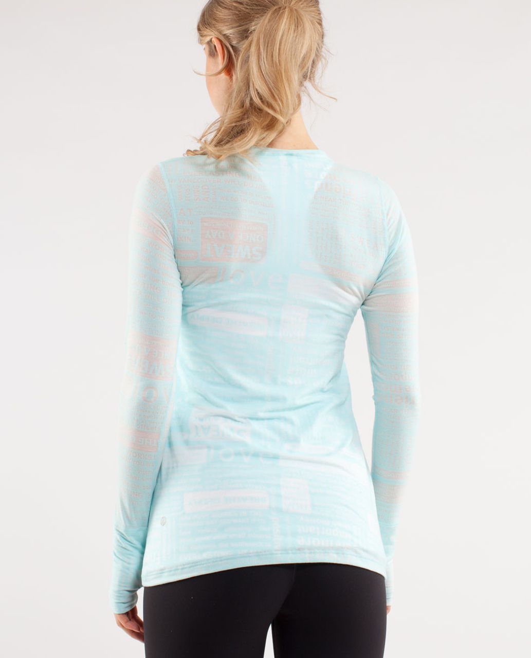 Lululemon Manifesto Long Sleeve Tee - Aquamarine