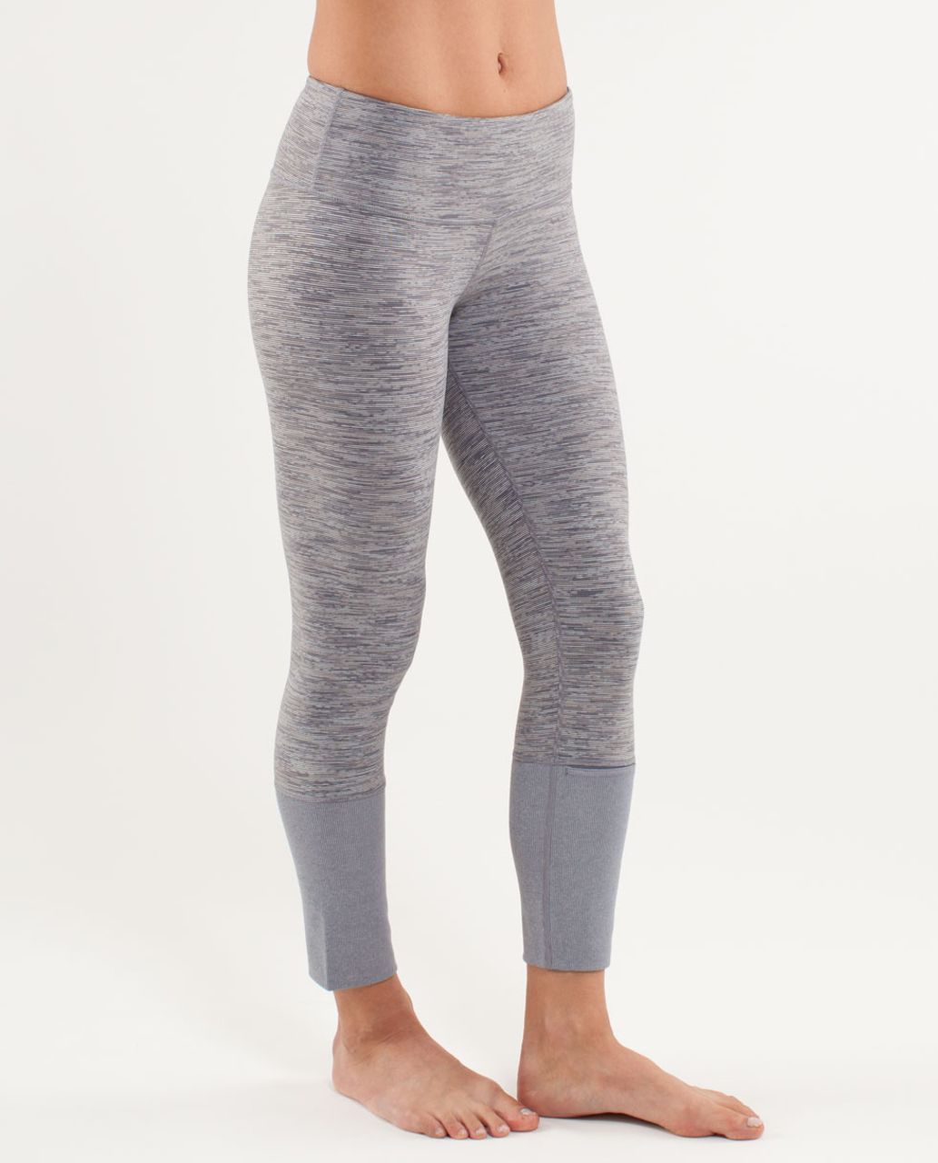 Lululemon Wunder Under Crop *Special Edition - Wee Are From Space Coal Fossil