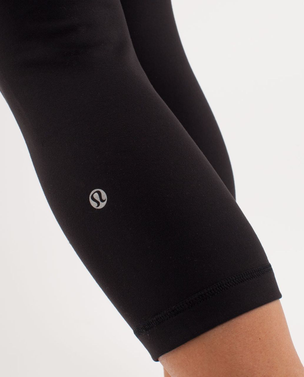 Lululemon Wunder Under Crop - Black /  Quilting Spring 12