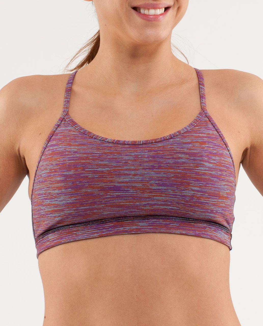 Lululemon Flow Y Bra IV - Wee Are From Space Black March Multi