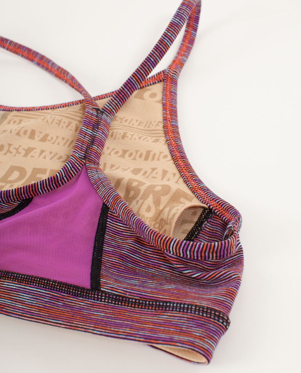 Lululemon Flow Y Bra IV - Wee Are From Space Black March Multi