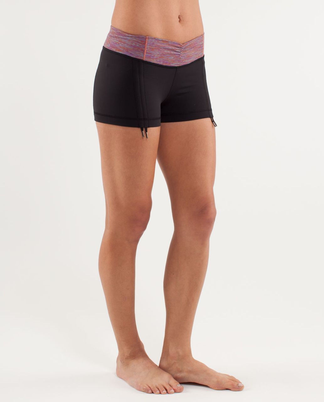 Lululemon Hot 'N Sweaty Short - Black /  Wee Are From Space Black March Multi