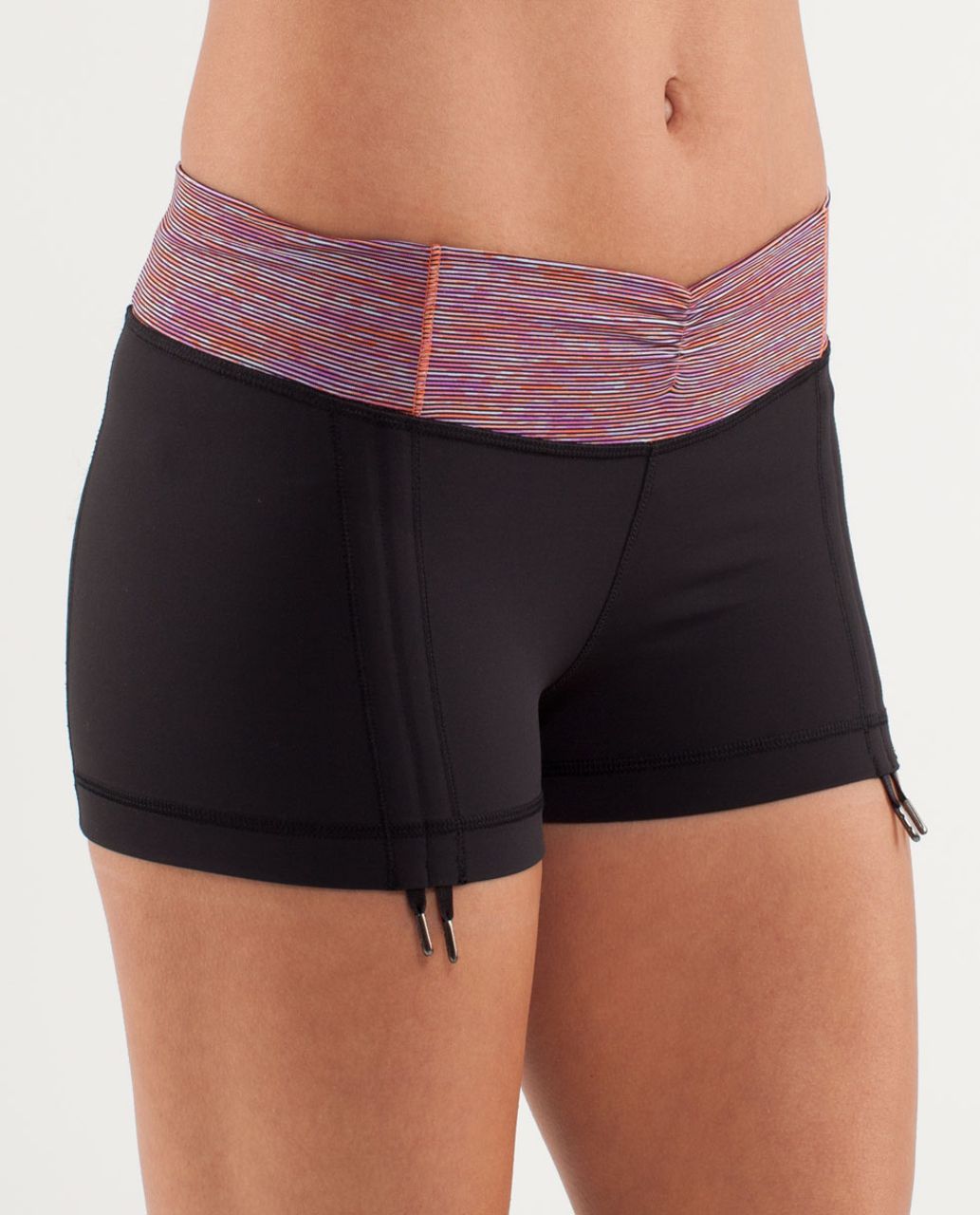 Lululemon Hot 'N Sweaty Short - Black /  Wee Are From Space Black March Multi