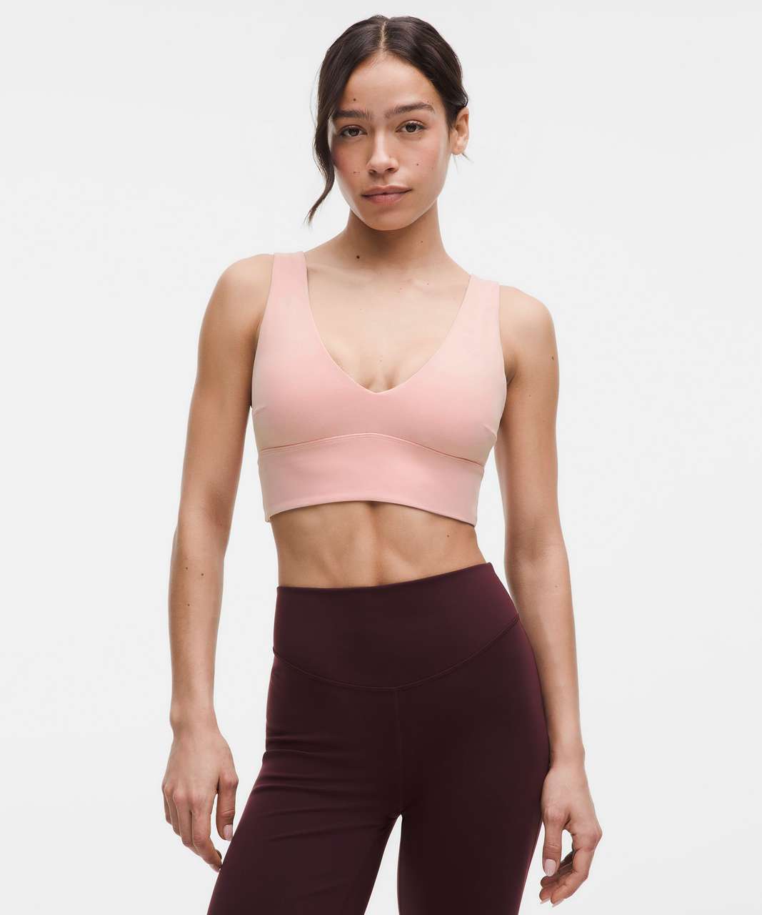 Lululemon Align V-Neck Bra *Light Support, C/D Cup - Pink Lululemon Align V-Neck Bra *Light Support, C/D Cup - Pink