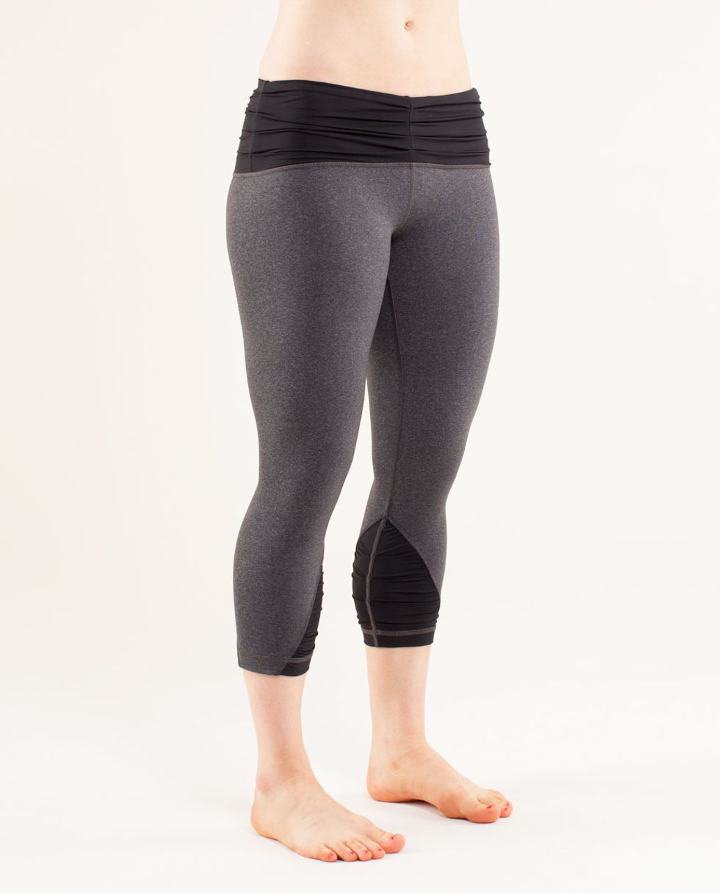 Lululemon Embrace Crop - Heathered Deep Coal /  Deep Coal