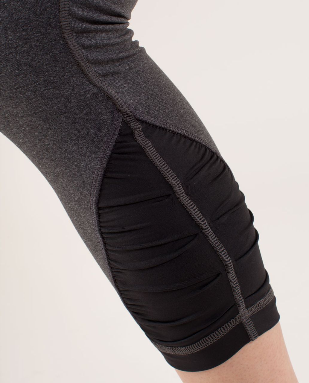 Lululemon Embrace Crop - Heathered Deep Coal / Deep Coal - lulu fanatics