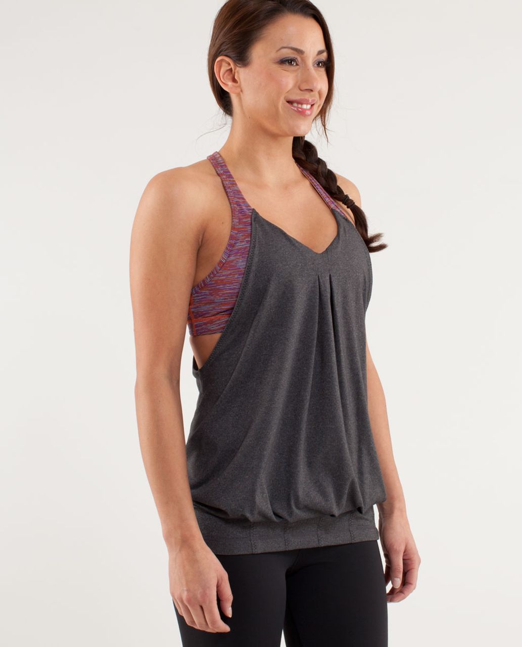 Lululemon Practice Freely Tank - Deep Coal /  Wee Are From Space Black March Multi