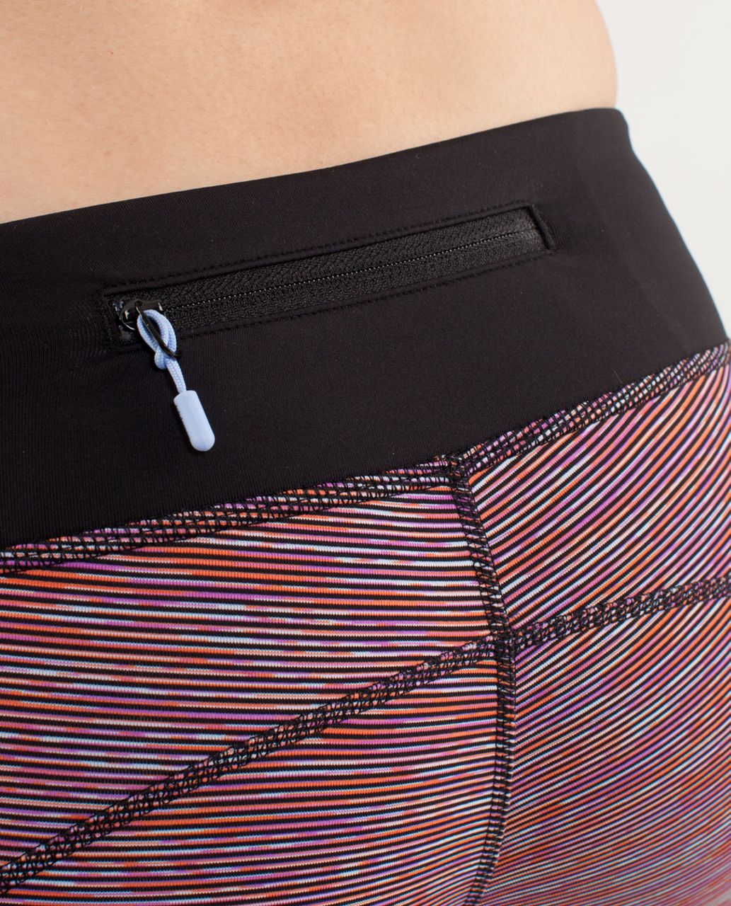 Lululemon Run:  Excel Crop - Wee Are From Space Black March Multi /  Black