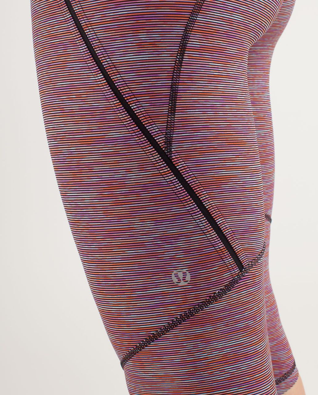 Lululemon Run:  Excel Crop - Wee Are From Space Black March Multi /  Black