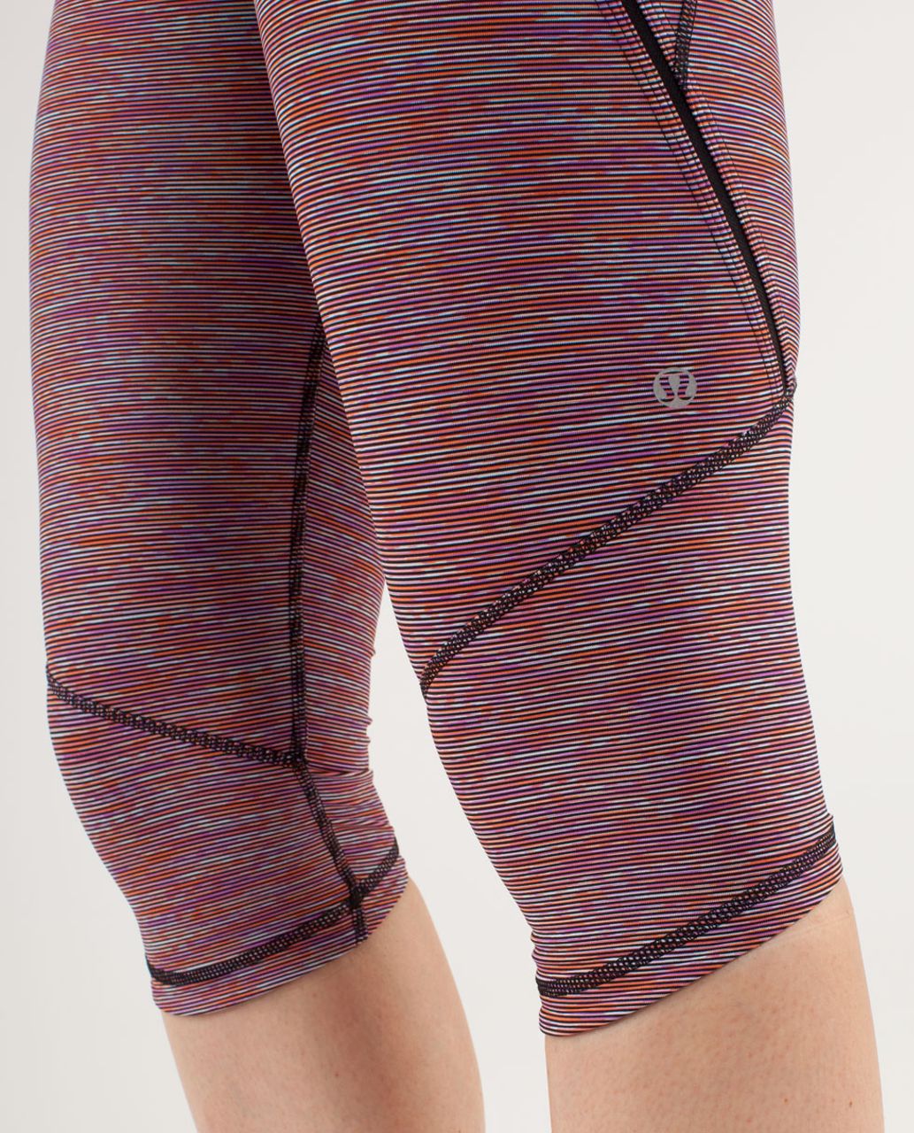 Lululemon Run:  Excel Crop - Wee Are From Space Black March Multi /  Black